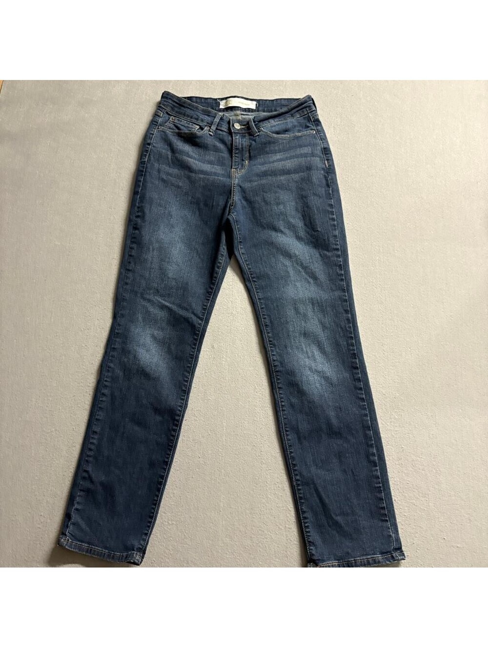 Signature by Levi Strauss Co Gold Womens Mid Rise Straight Jeans Size 6S W28 L30